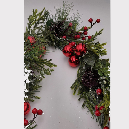 Berry Pinecone and Bauble Garland 180cm