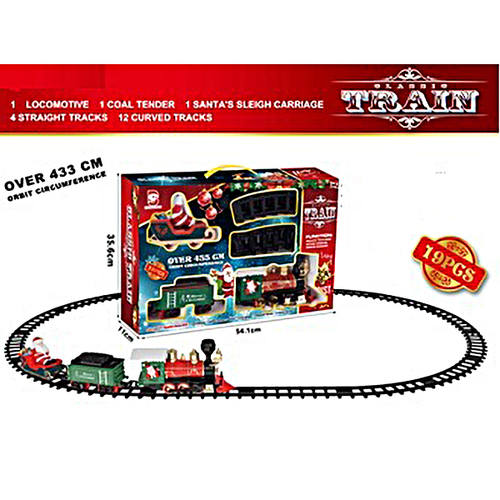 Christmas Train Set with Light and Sound