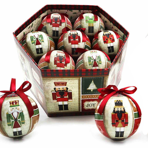 Vintage Nutcracker Baubles 7.5cm 14pc