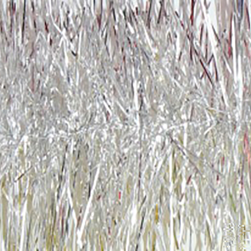 Majestic Silver Christmas  Tinsel 13cm x 5m