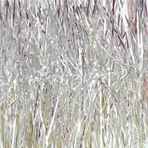 Majestic White Christmas  Tinsel 13cm x 5m