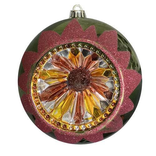 Vintage Eye Christmas Bauble 20cm Green