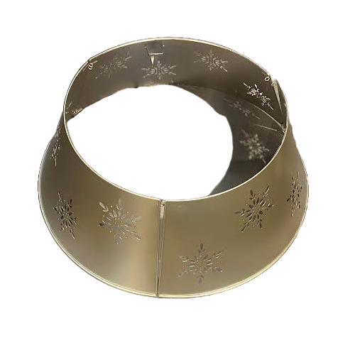 Champagne Snowflake LED Christmas Tree Collar