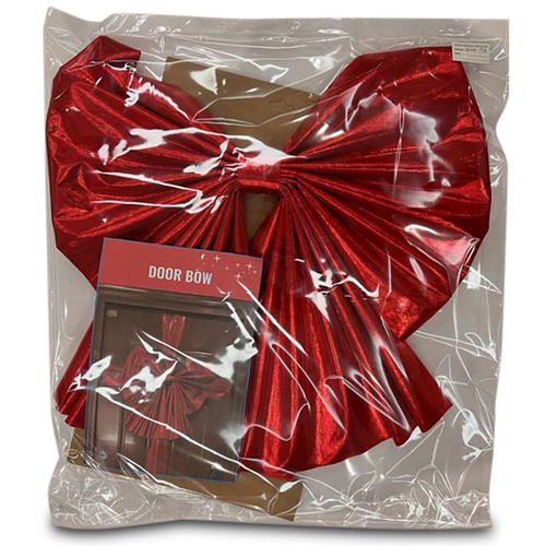 Red Gloss Door Bow