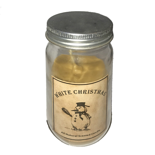 Natural Candle in Jar White Christmas