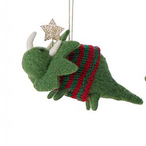 Felt Santasaurus with Star