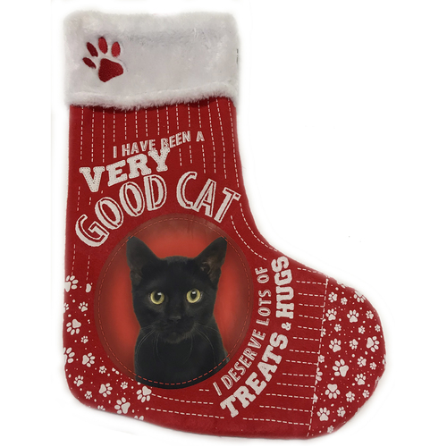 Good Cat Christmas Stocking 40cm