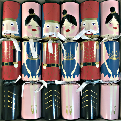   Pink Nutcracker Ballet Christmas Cracker 6pk