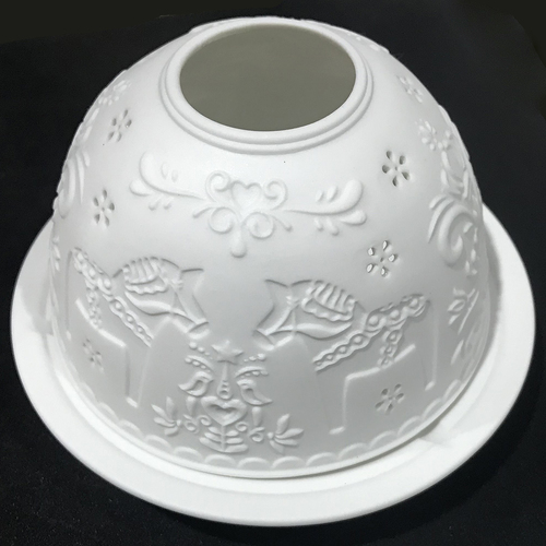 Ceramic Tealight - Nordic Horse