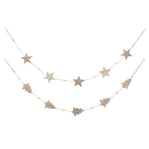 Natural Timber Tree  Garland  90cm