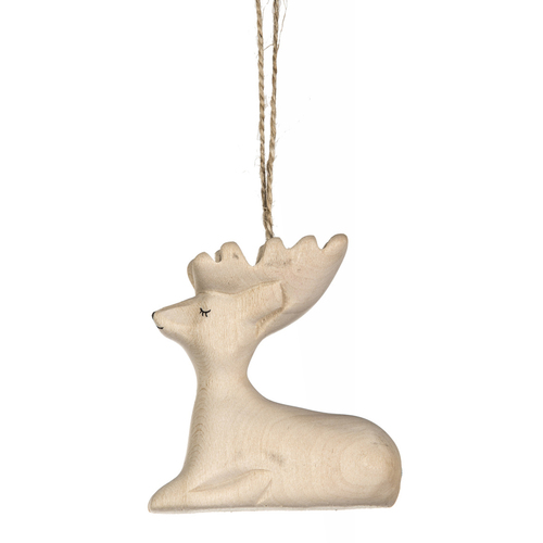 Xmas Sittinng Moose  9cm