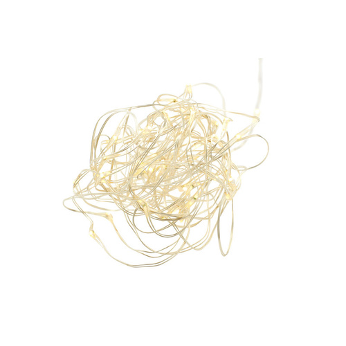 60 LED Warm White String Lights (Slv Wire)
