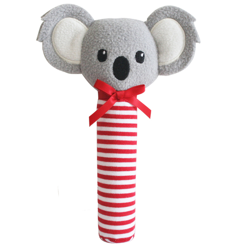 Koala Squeaker / Rattle Red 