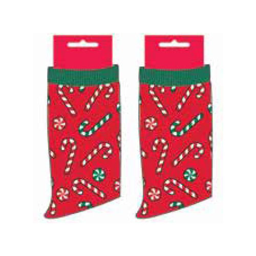 Christmas  Red Candy Cane  Socks