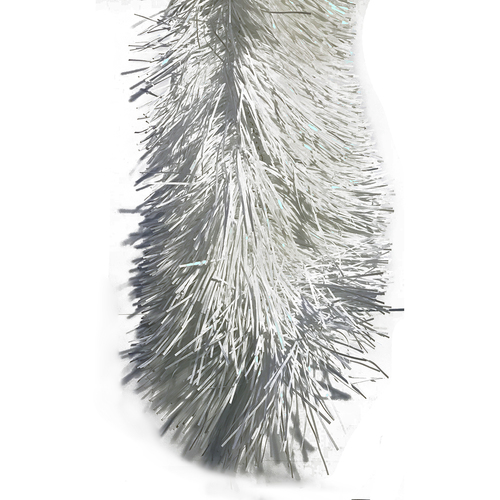 White Extra Thick 12cm Tinsel