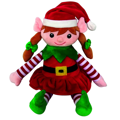 Plush Christmas Elf Girl 23cm