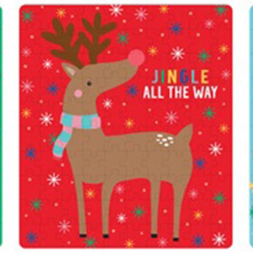 Christmas Puzzle Reindeer Jingle All the Way
