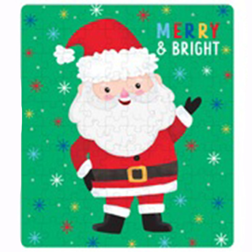 Christmas Puzzle Santa Merry and Bright