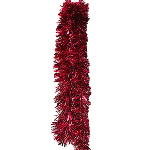Red Extra Thick 12cm Tinsel 4m