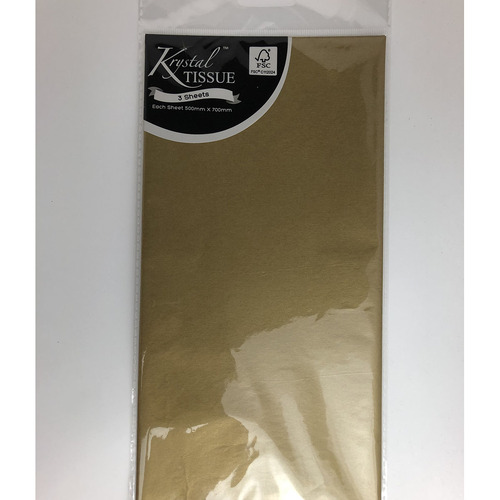 Gold Tissue Paper 3 sheets