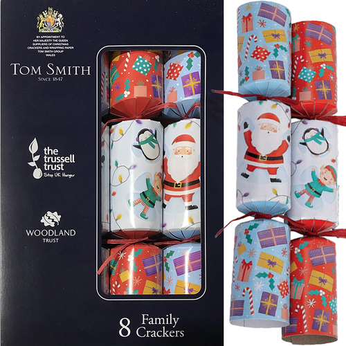 Santa and Elves Family Crackers 8pk
