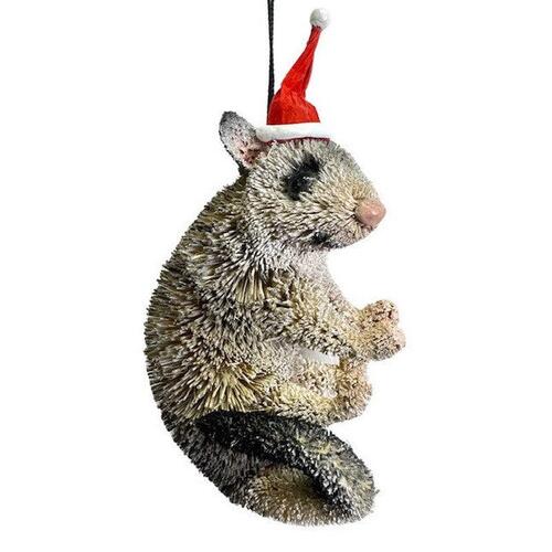 Possum Christmas Bristle Decoration 15cm