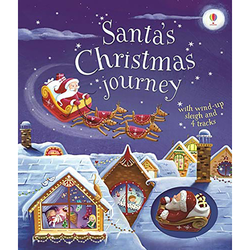 Santa's Christmas Journey with Wind-up Sleigh