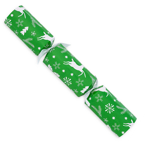 Deer Motif Green Catering Crackers -  3 Boxes of 50 Left