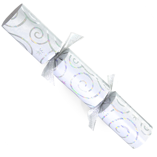 Stars and Swirls - Silver Catering Crackers - Box of 50