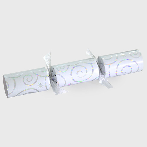 Stars and Swirls - Silver Catering Crackers - Box of 50