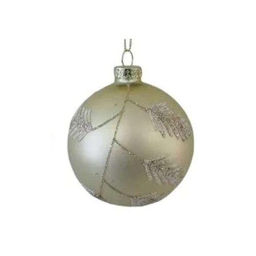 Champagne Leaf 8cm Bauble