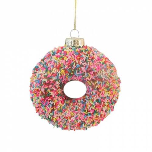 Glass Doughnut Hanging Decoration
