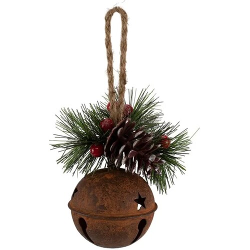Rusty 8cm Bell with Pine