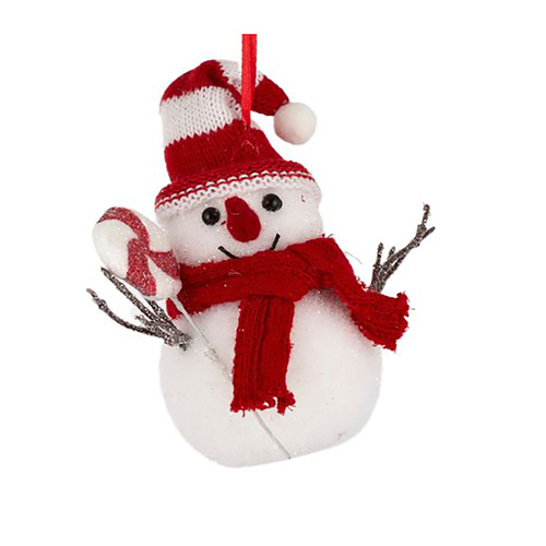 Snowman with Hat Hanging Decoration
