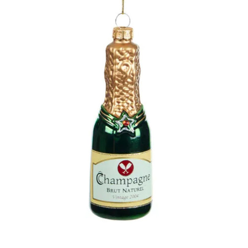 Champagne Bottle  Hanging Christmas Tree Ornament 