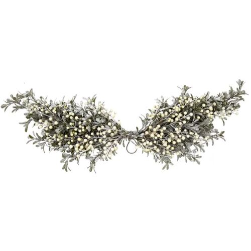 Frosted White Berry Mistletoe Leaf  Swag Garland 90cm