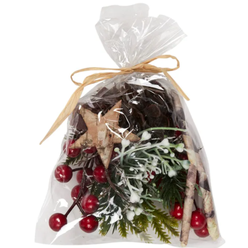 Xmas Decor in a Bag Red 16cm 