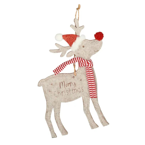 Rudolph with Scarf Hanging Decoration