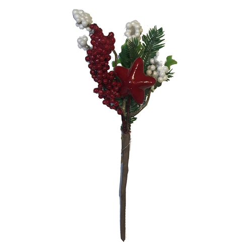 Pick - Red and White Berry with Red Star
