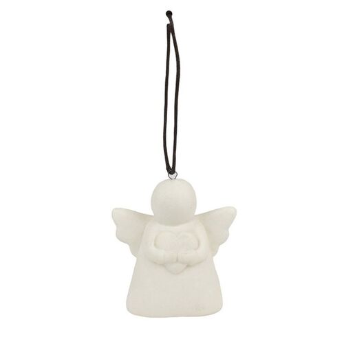 White Hanging Angel Ceramic  7cm