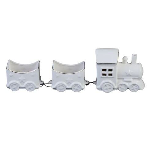 Porcelain Christmas Train 32 x 10 cm