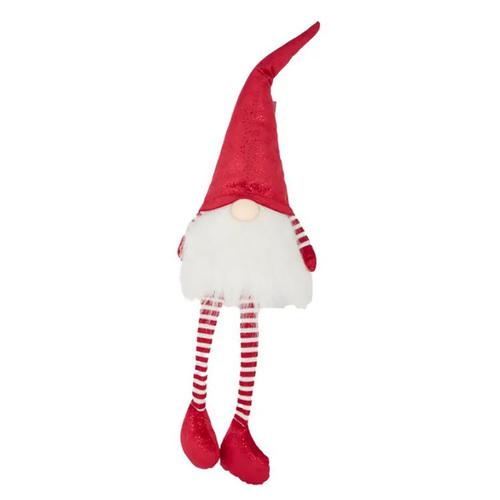 Sitting Red White Gnome 50cm