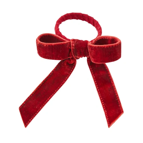 Red Velvet Bow Napkin Ring
