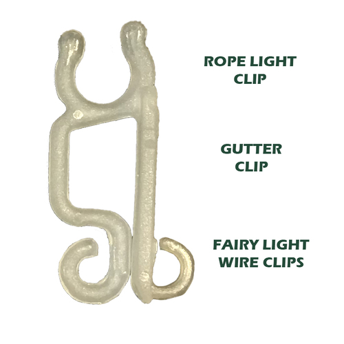 Gutter Clips for LED and Rope Lights  - Aussie Made