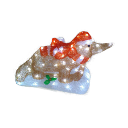 Platypus on Sled Christmas Dispay 30cm