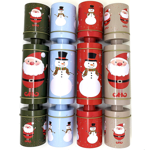 Re-usable Tin Shaped Crackers 4 pc