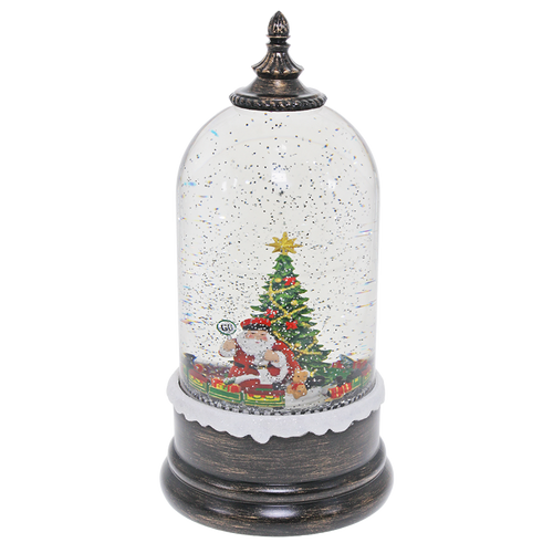 Santa Train  LED  Christmas Water Snow Motion Dome