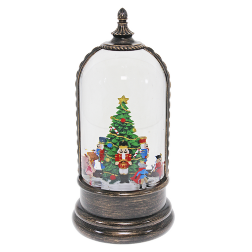 Nutcracker  LED Water Snow Motion Dome