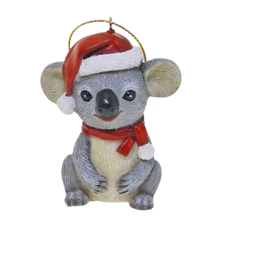Koala Resin Christmas Decoration  6cm