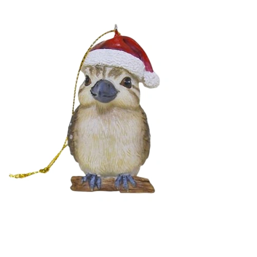 Kookaburra Resin Christmas Decoration  6cm